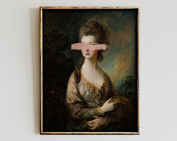 Alter Arteclectic Wall Artvintage Portraitalter Painting Printmoody Decorgallery Setantique Baroque Oil