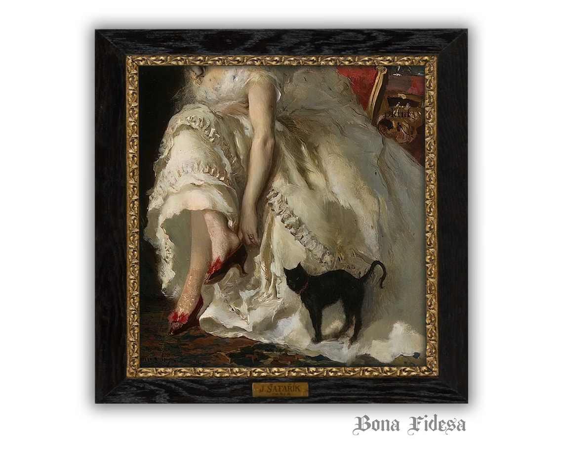 Baroque Woman Portrait Painting, Eclectic Art Print