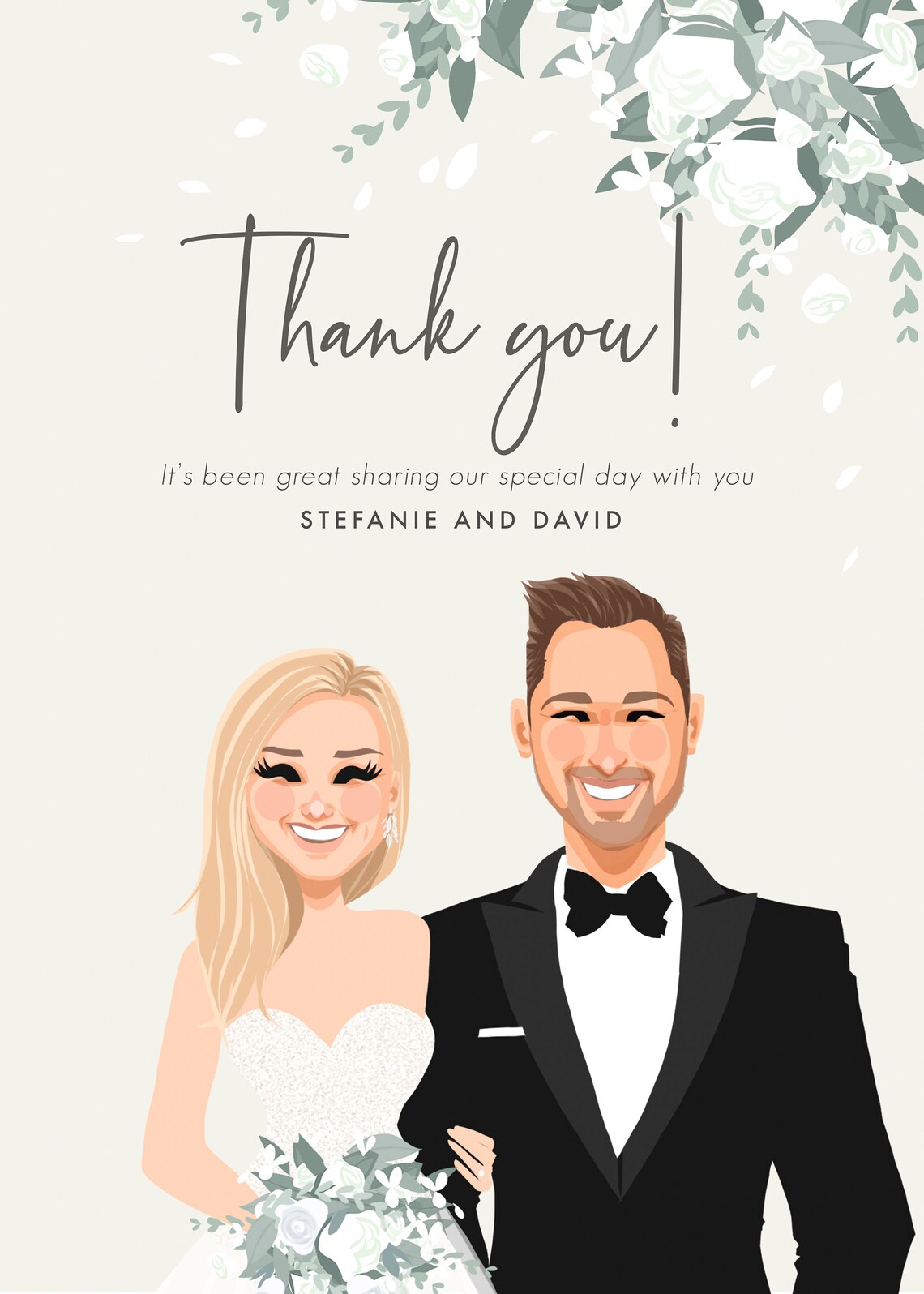 Thank You Wedding Cards, Personalized Invites - Image 4
