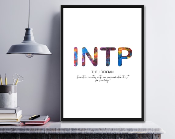 INTP The Logician Innovative Inventor Personality Type Quote Poster