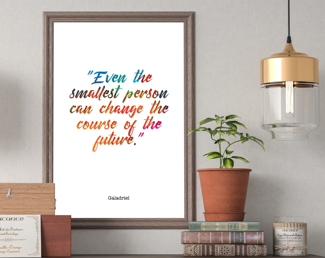 Lotr Quote Wall Art, Inspirational Poster