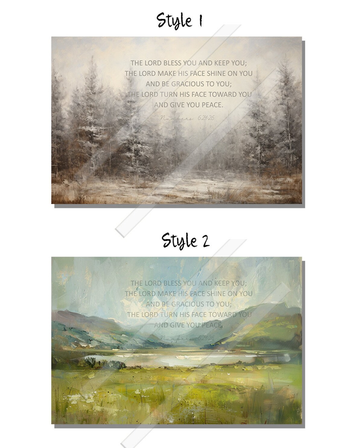 The Lord Bless You And Keep You Scripture Poster - Image 2