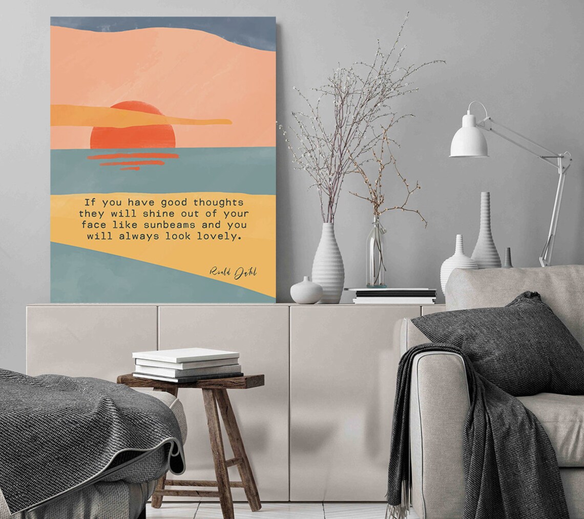 Roald Dahl Inspirational Quote Wall Art Print - Image 3