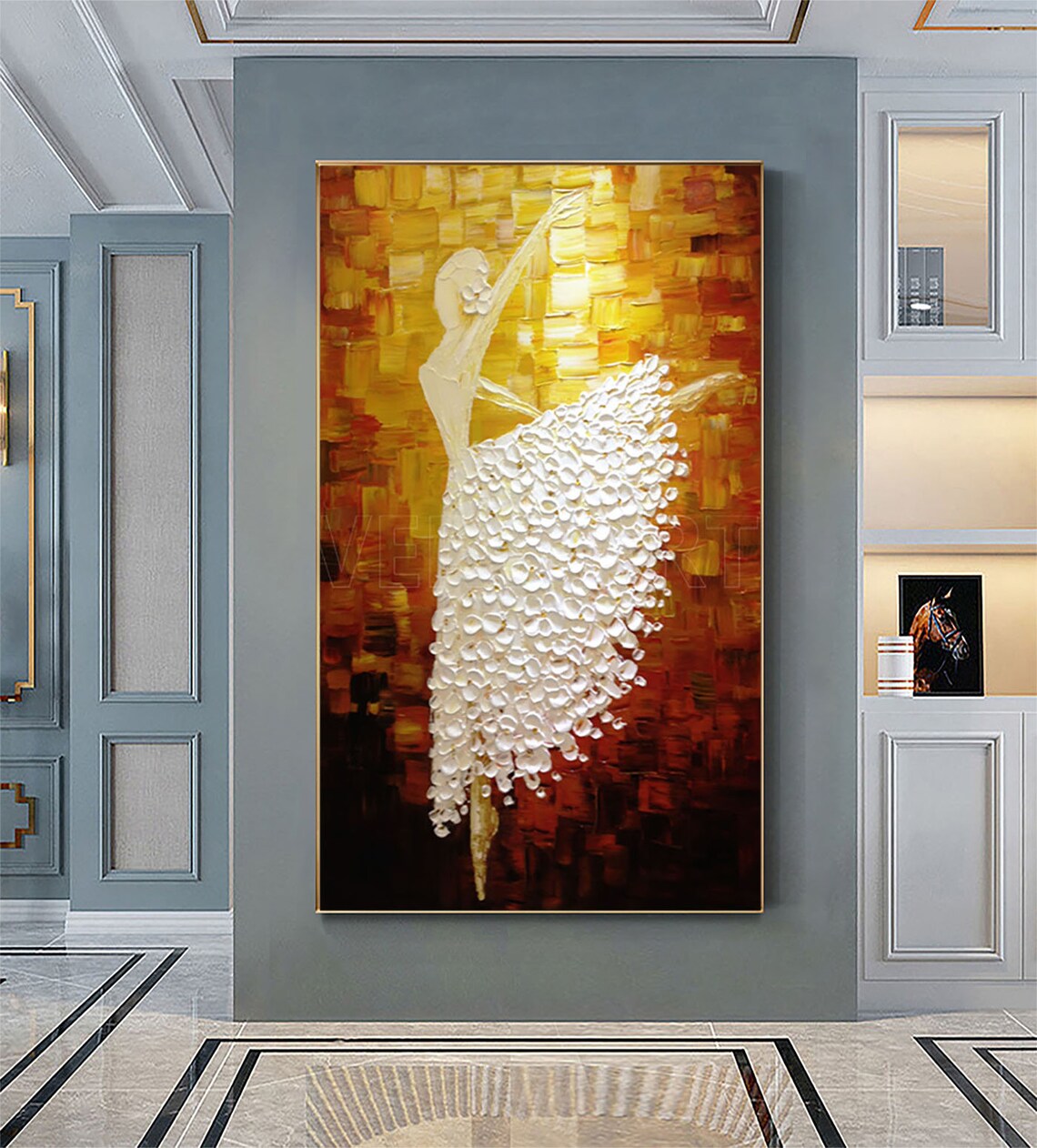 Ballerina Oil Painting, Modern Ballet Wall Art Print - Image 2
