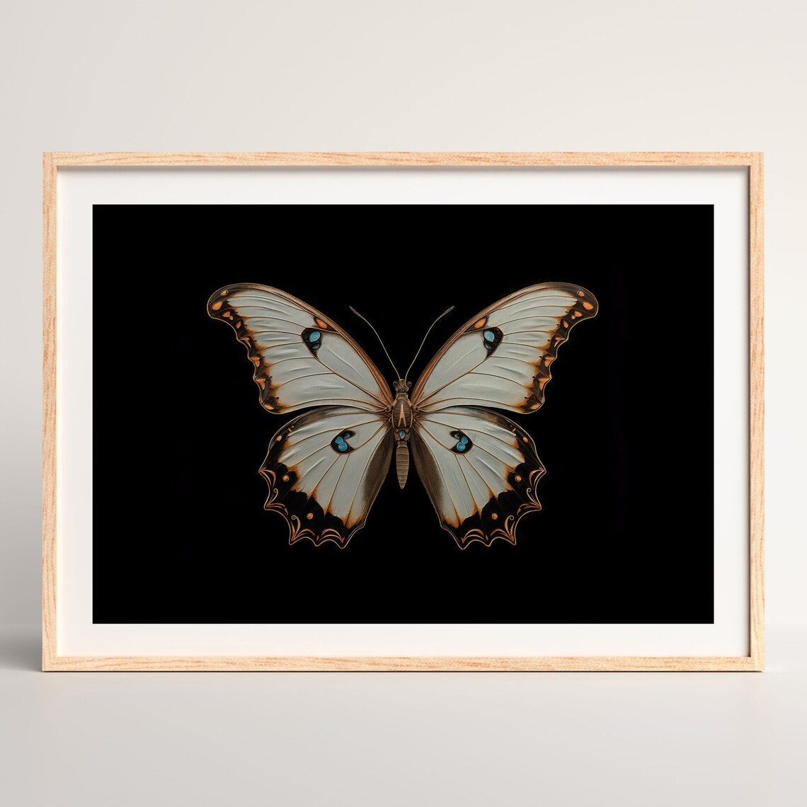 Butterfly Vintage Oil-Painting-Style Art Print - Image 2