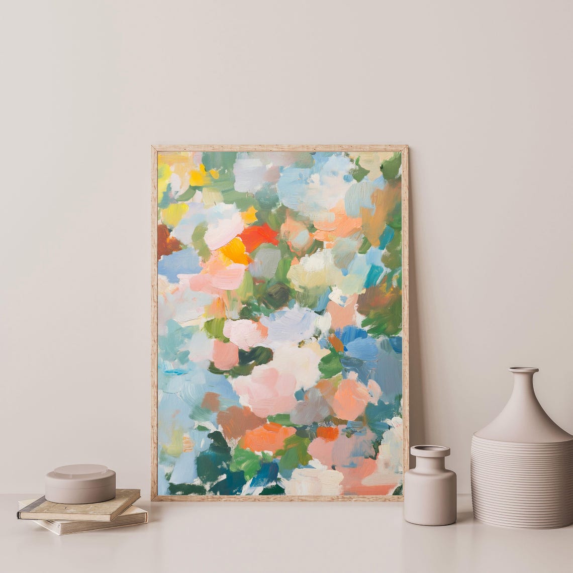 Impressionist Blossom Brushstrokes Pastel Floral Dreamy Art Poster - Image 3