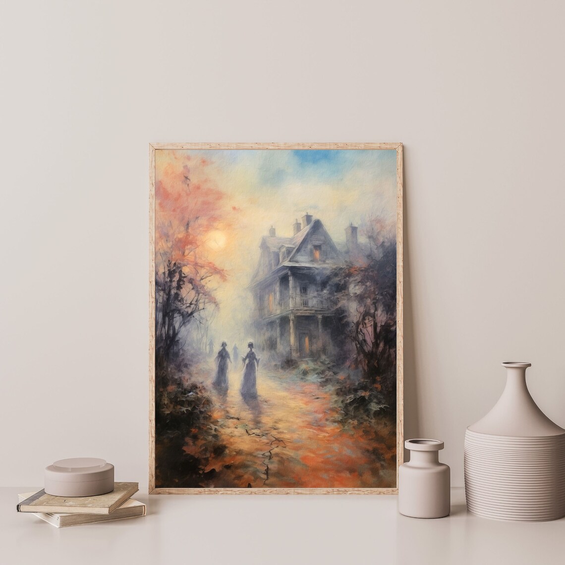Retro Autumn Landscape Art Print, Home Decor - Image 3