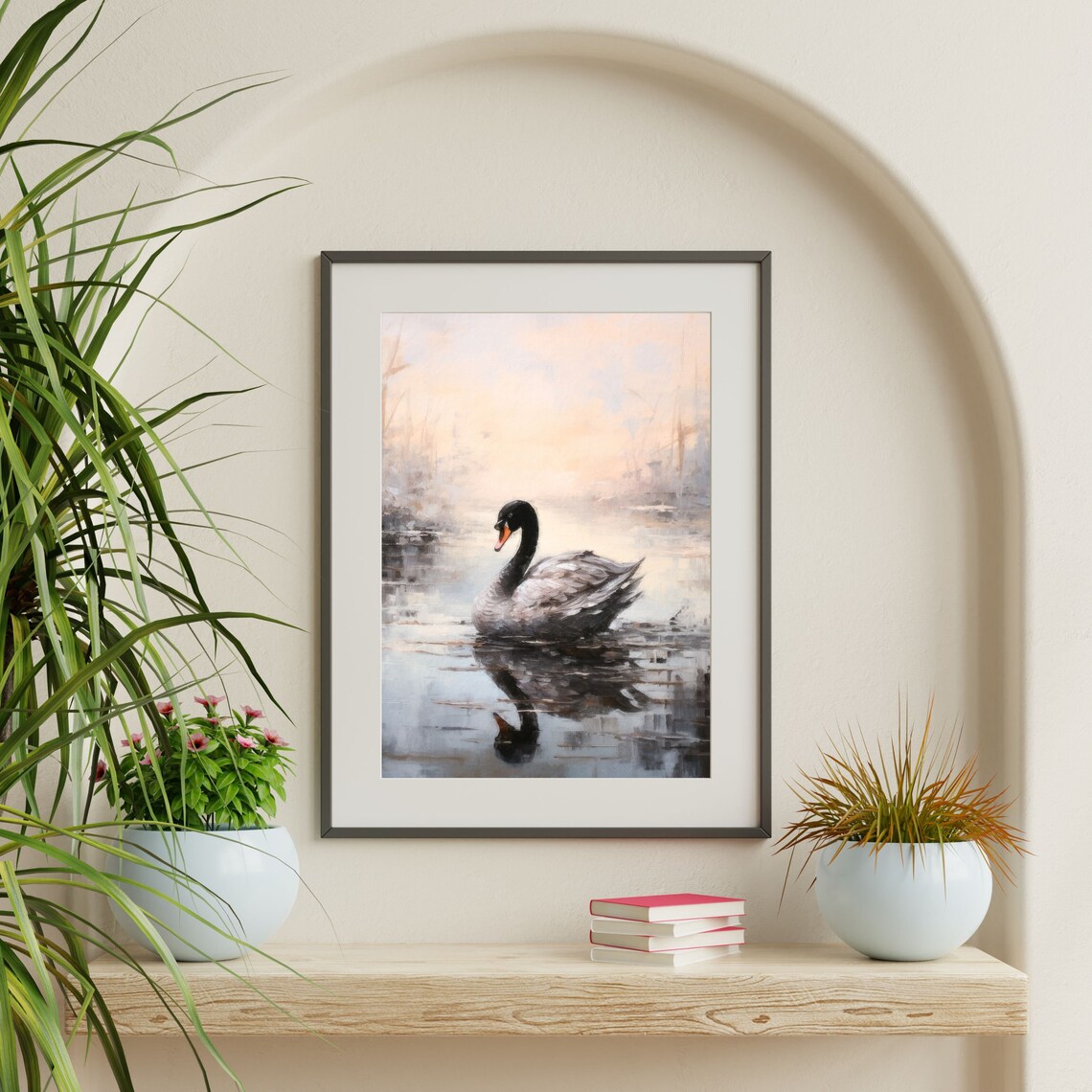 Black Swan Retro Aesthetic Vintage Wall Poster - Image 2