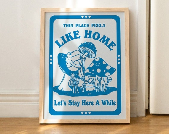 Retro Frog Vintage Illustration Quote Art Print