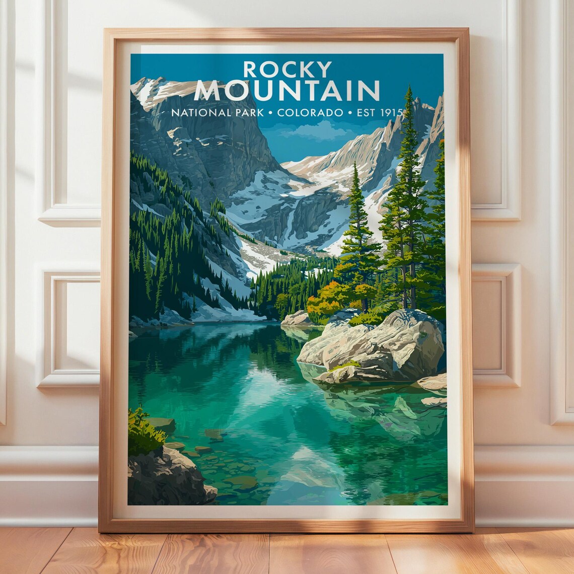 Rocky Mountain National Park Nature Landscape Poster