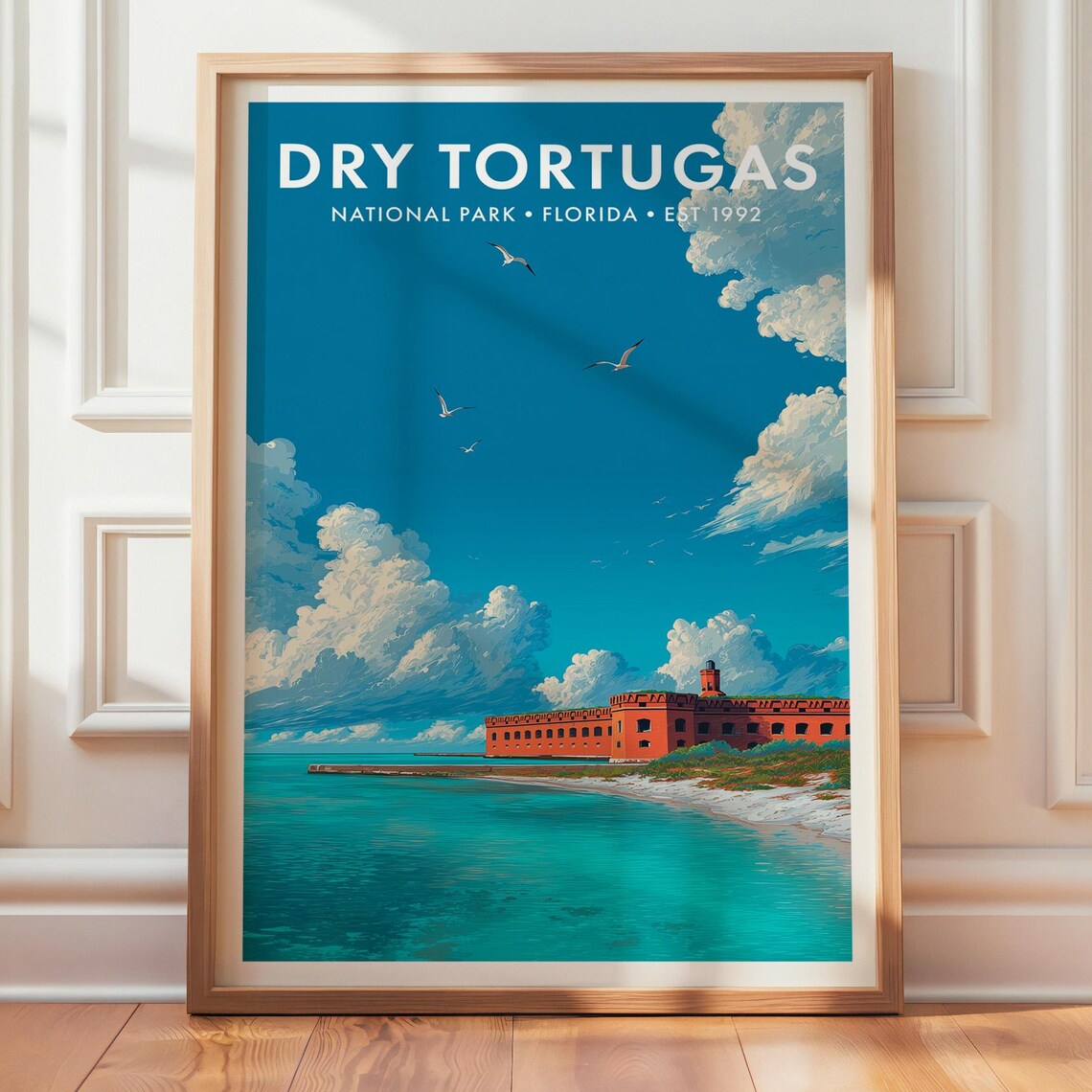 Dry Tortugas National Park, Retro Travel Poster