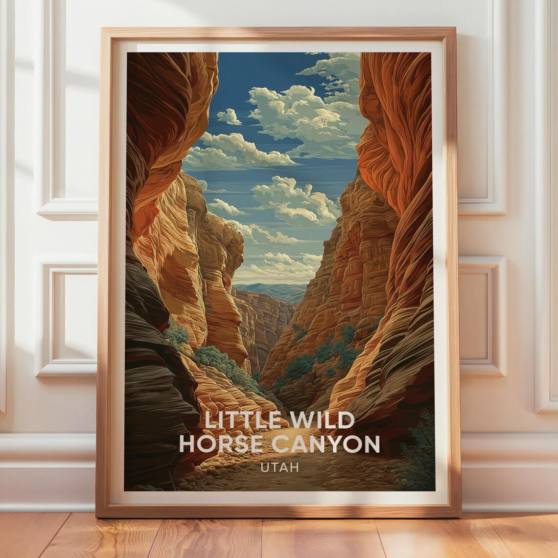 Little Wild Horse Canyon Utah Vintage Hiking Decor