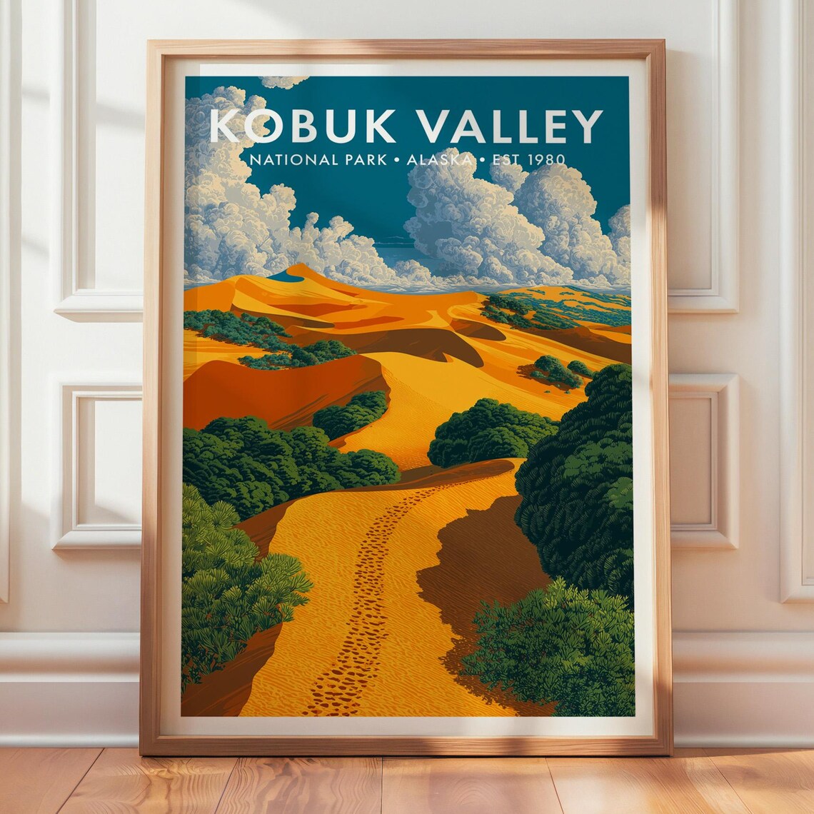 Kobuk Valley National Park Alaska Golden Sand Dunes Desert Poster