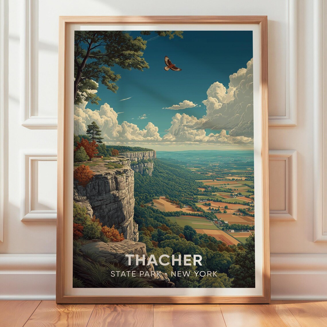 Thacher State Park New York Vintage Travel Poster