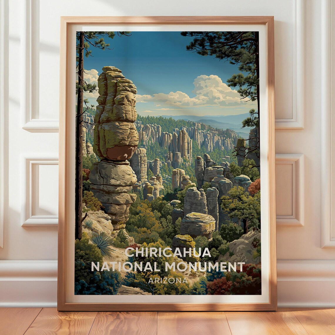 Chiricahua National Monument, Vintage Arizona Travel Poster