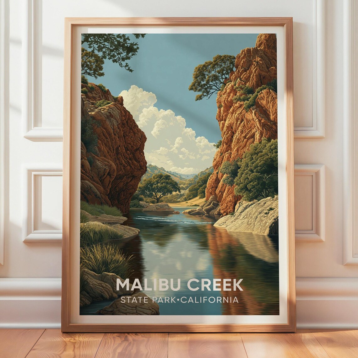 Malibu Creek State Park - Vintage Travel Print
