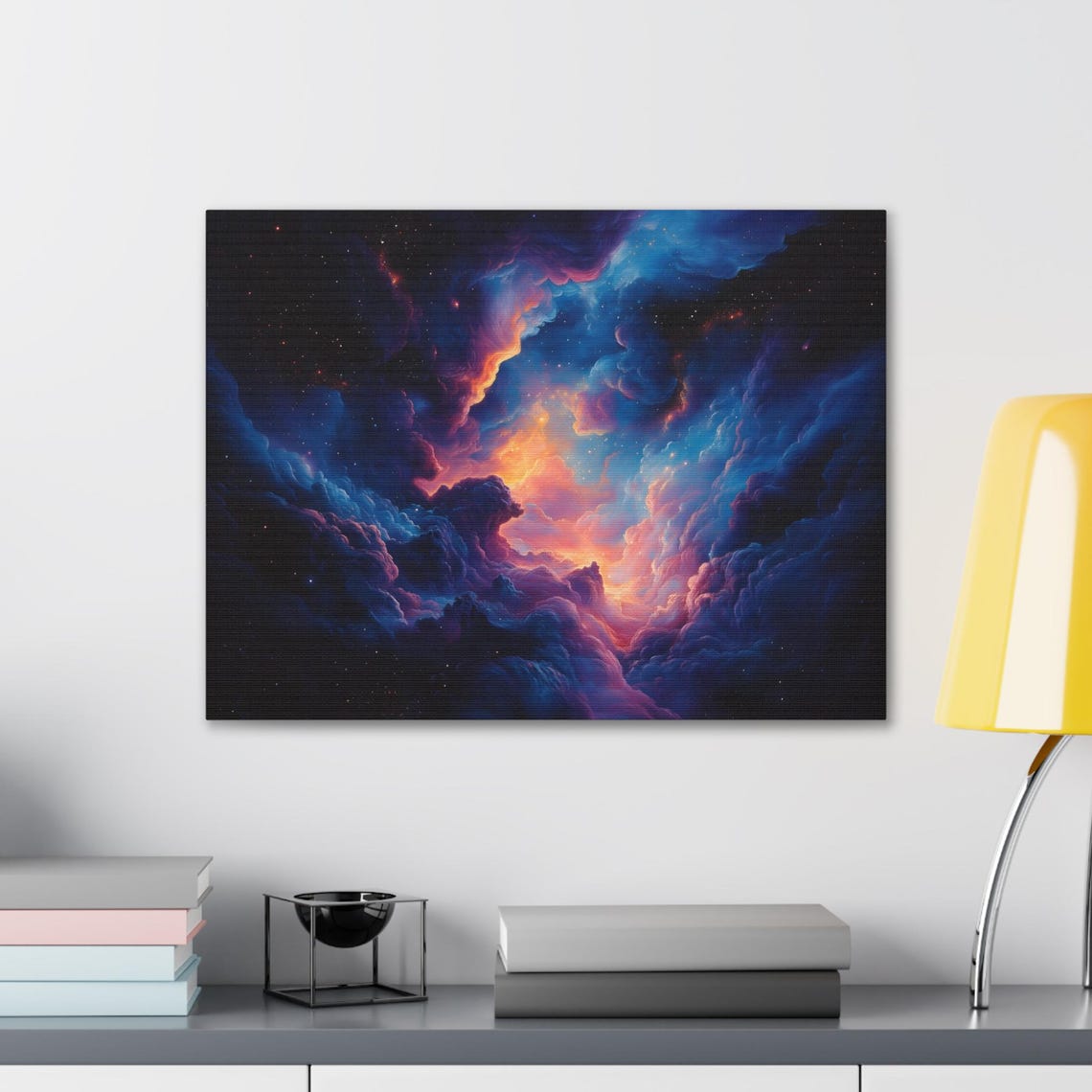 Vibrant Cosmic Nebula Galaxy Clouds Colorful Night Sky Poster - Image 2