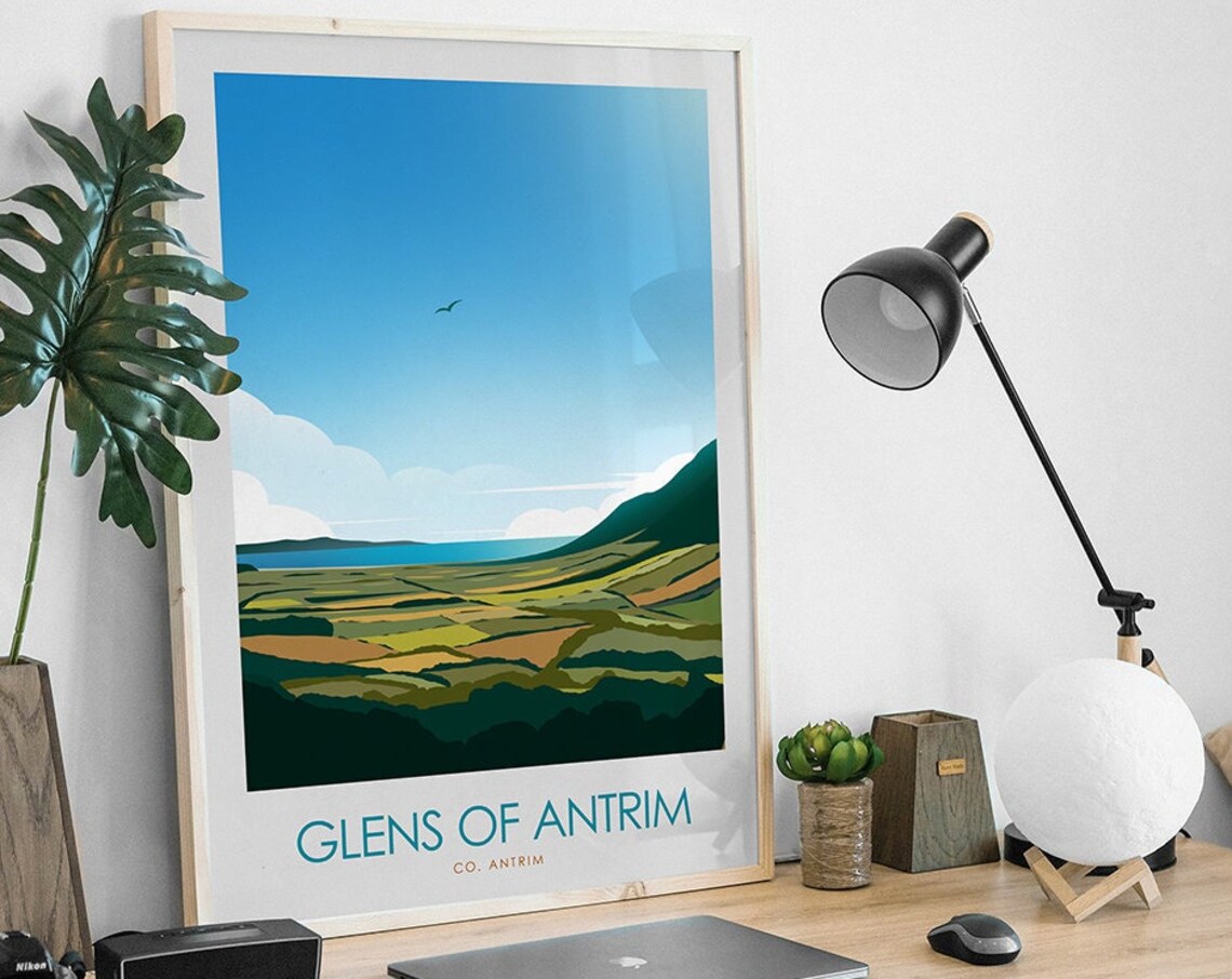 Glens Of Antrim Glenariff Travel Poster, Ireland - Image 3
