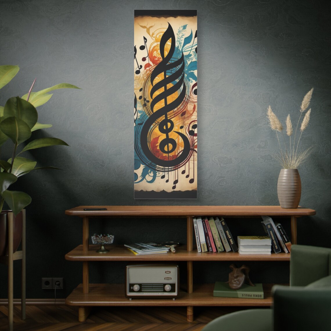 Music Note Modern Art Print, Musical Wall Decor - Image 4