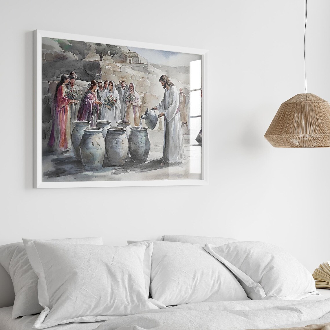 Jesus At The Wedding At Cana Turning Water To Wine Bible Poster - Image 4