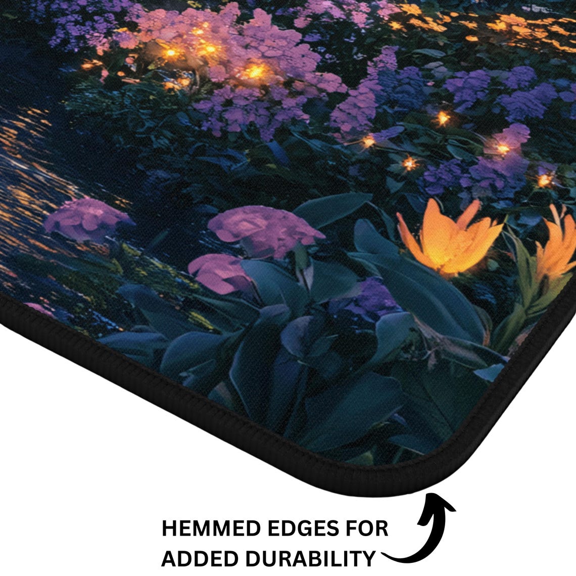 Enchanted Night Waterfall Floral Garden Fairy Lights Magical Poster - Image 4