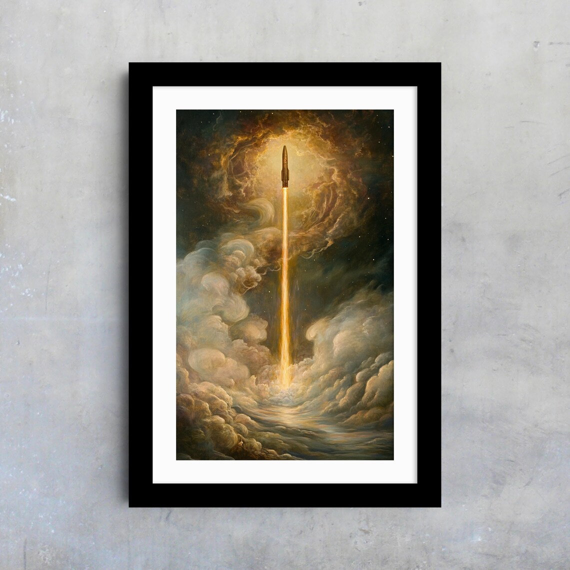 Rocket Launch Art Print, Space Exploration Poster - Image 4