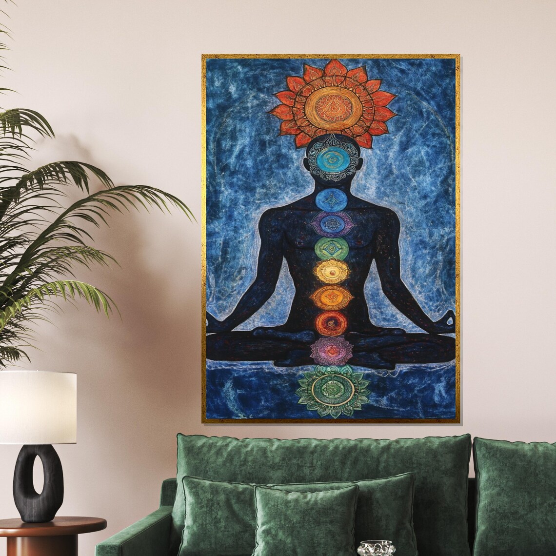 Meditation Chakra Seven Chakras Yoga Spiritual Energy Art Poster
