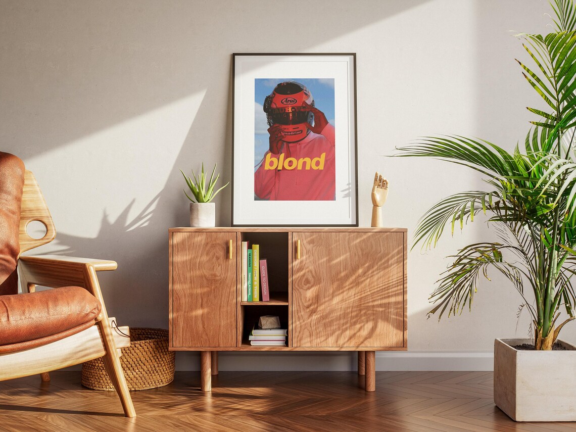 Frank Ocean Racer Helmet Custom Art Print - Image 2