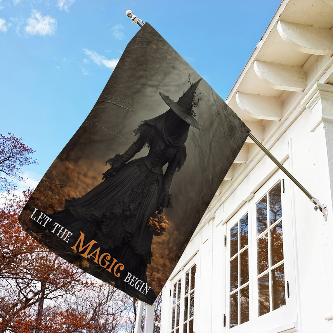 Let Me Magic Begin, Witch Flag Art Print - Image 4