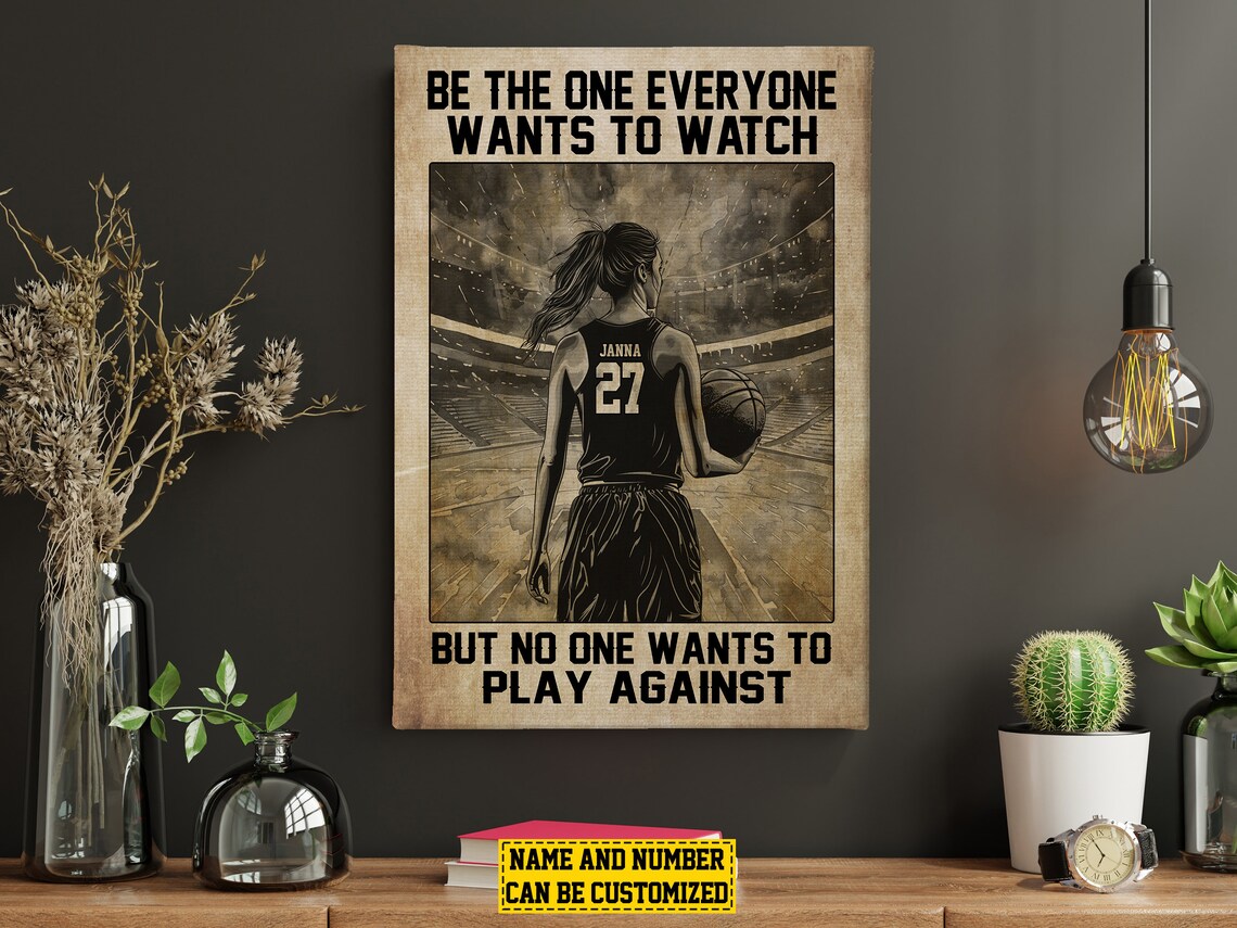 Basketball Motivation Personalized Poster Print, Daughter - Image 6