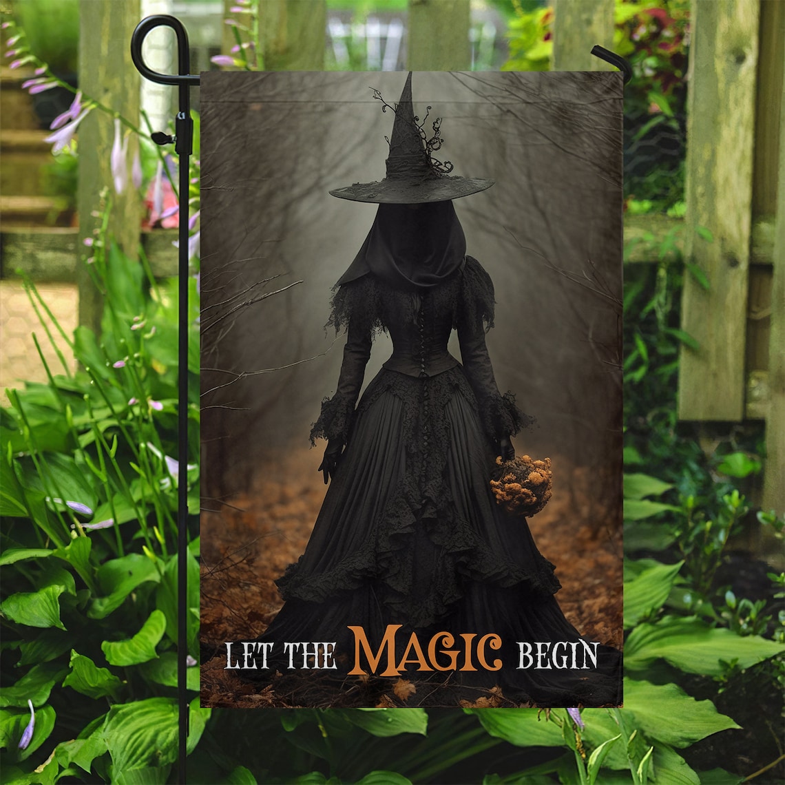 Let Me Magic Begin, Witch Flag Art Print