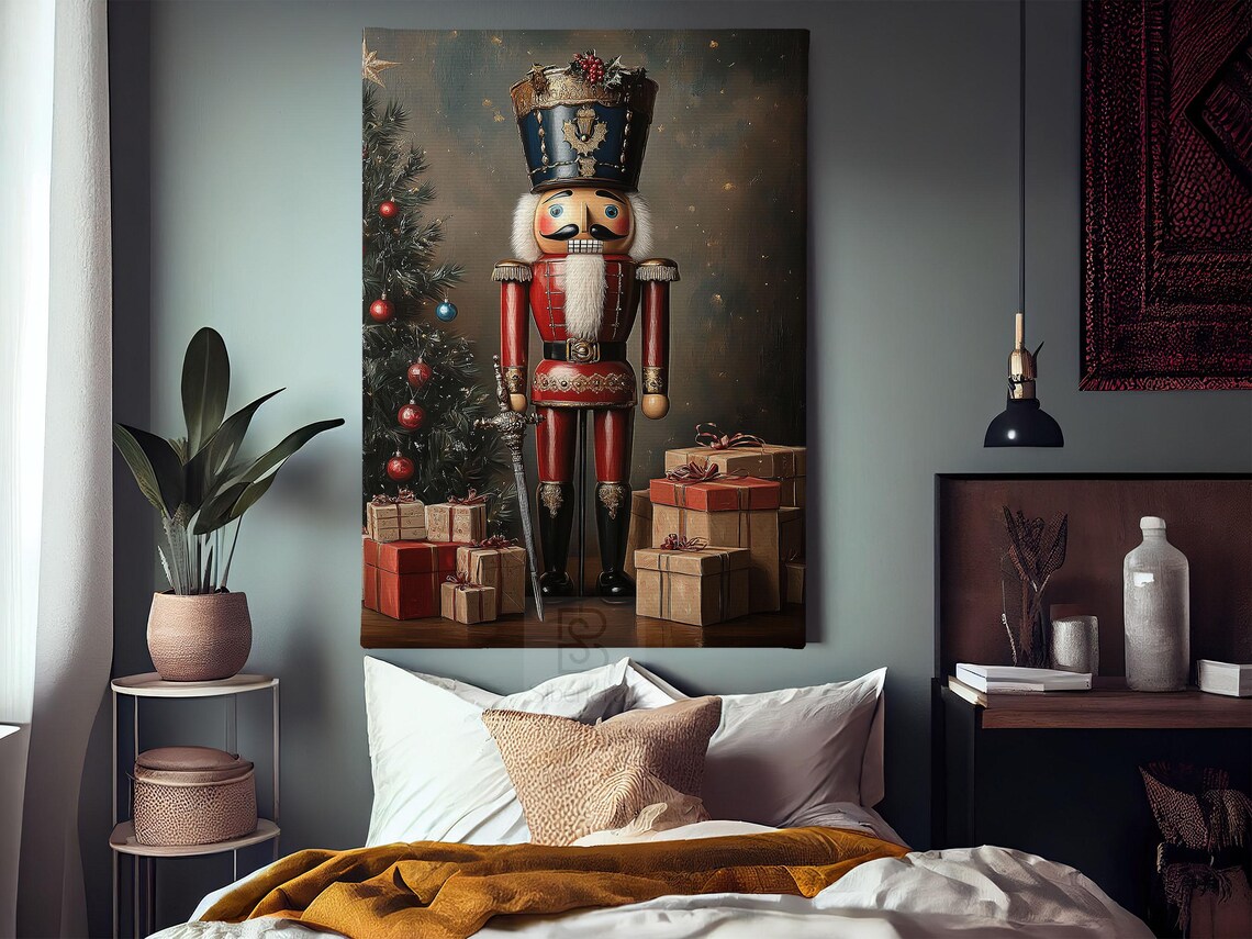 Vintage Christmas Nutcracker Cottage Poster Print - Image 3