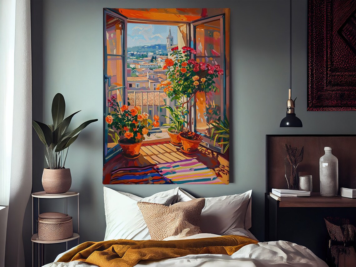 Matisse Flower Pots On The Balcony, Botanical Print - Image 2