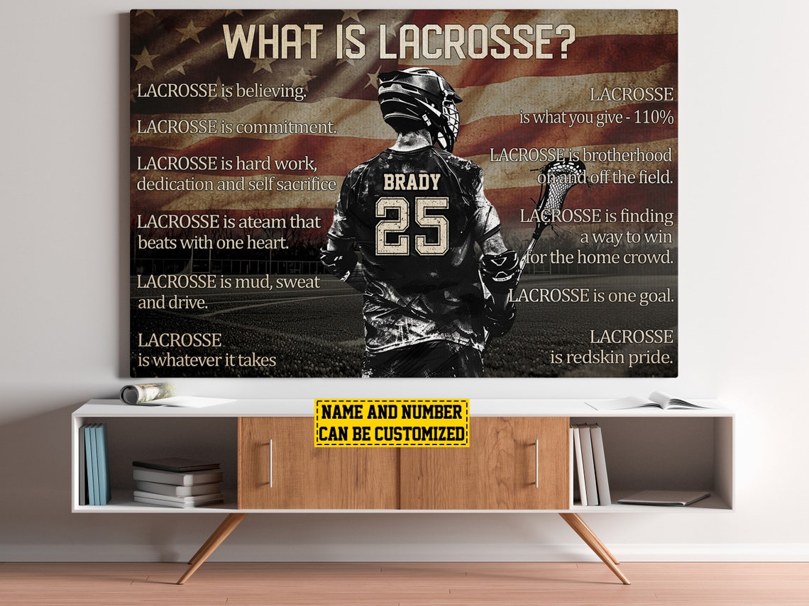 What Is Lacrosse Personalized Print Lacrosse Poster Print Lacrosse Gift For Boy Man - Image 5