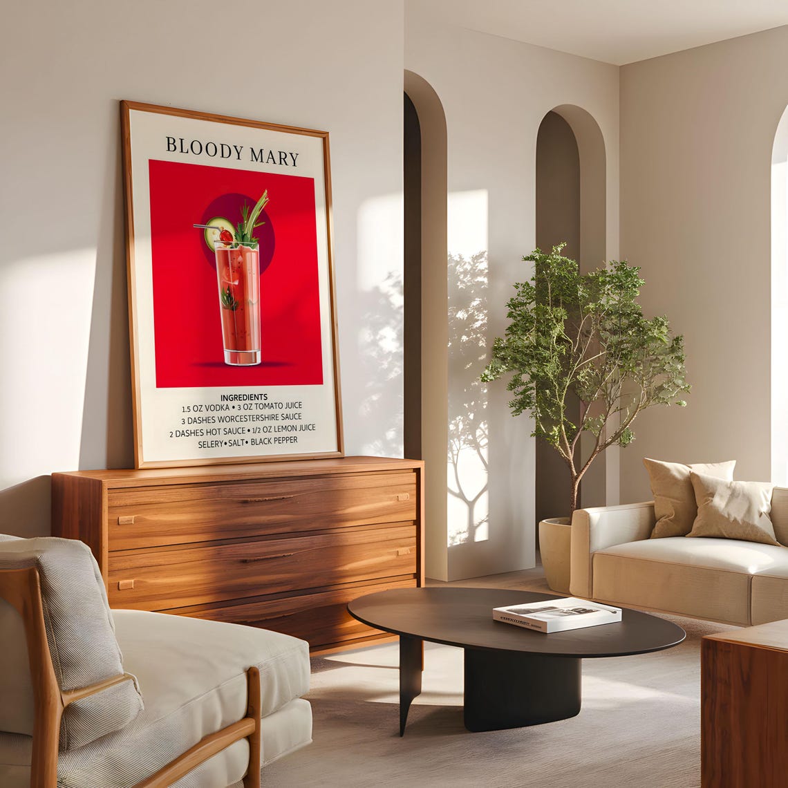 Vintage Bloody Mary Poster, Home Bar Decor - Image 4