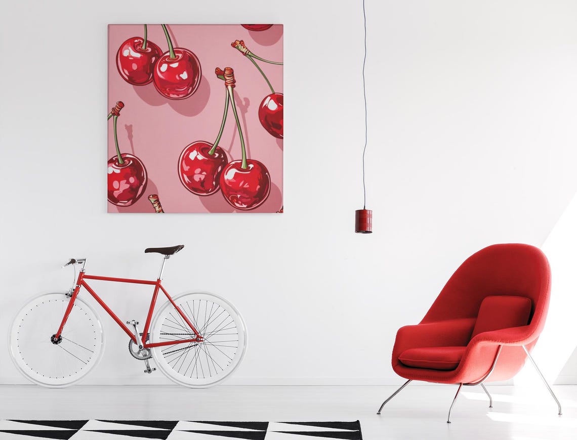 Retro Cherries, Charming Sweet Decor Poster - Image 8