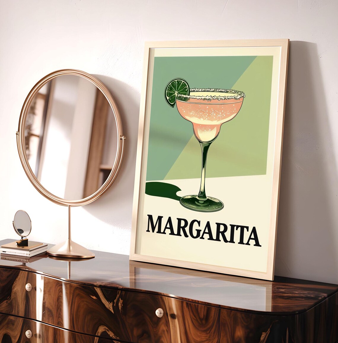 Retro Margarita Cocktail Poster, Bar Lovers Gift - Image 5