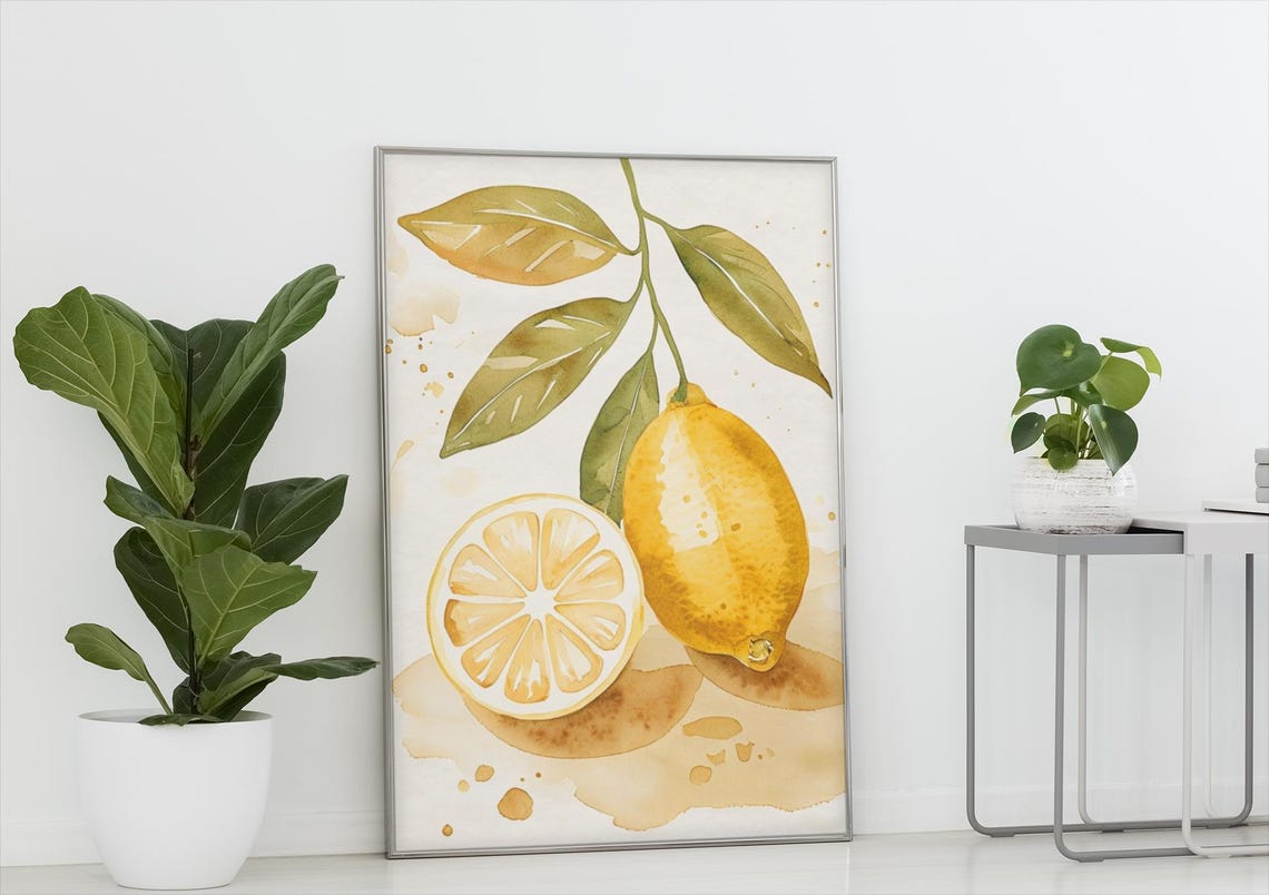 Vintage Lemon Poster, Rustic Home Decor - Image 8