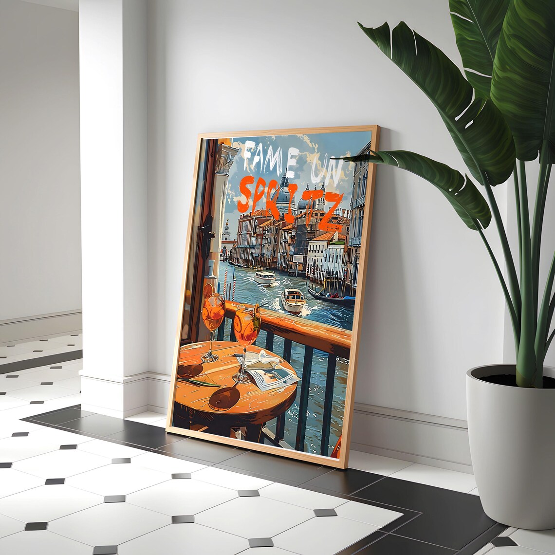 Aperol Spritz Italian Cocktail Art Print - Image 5