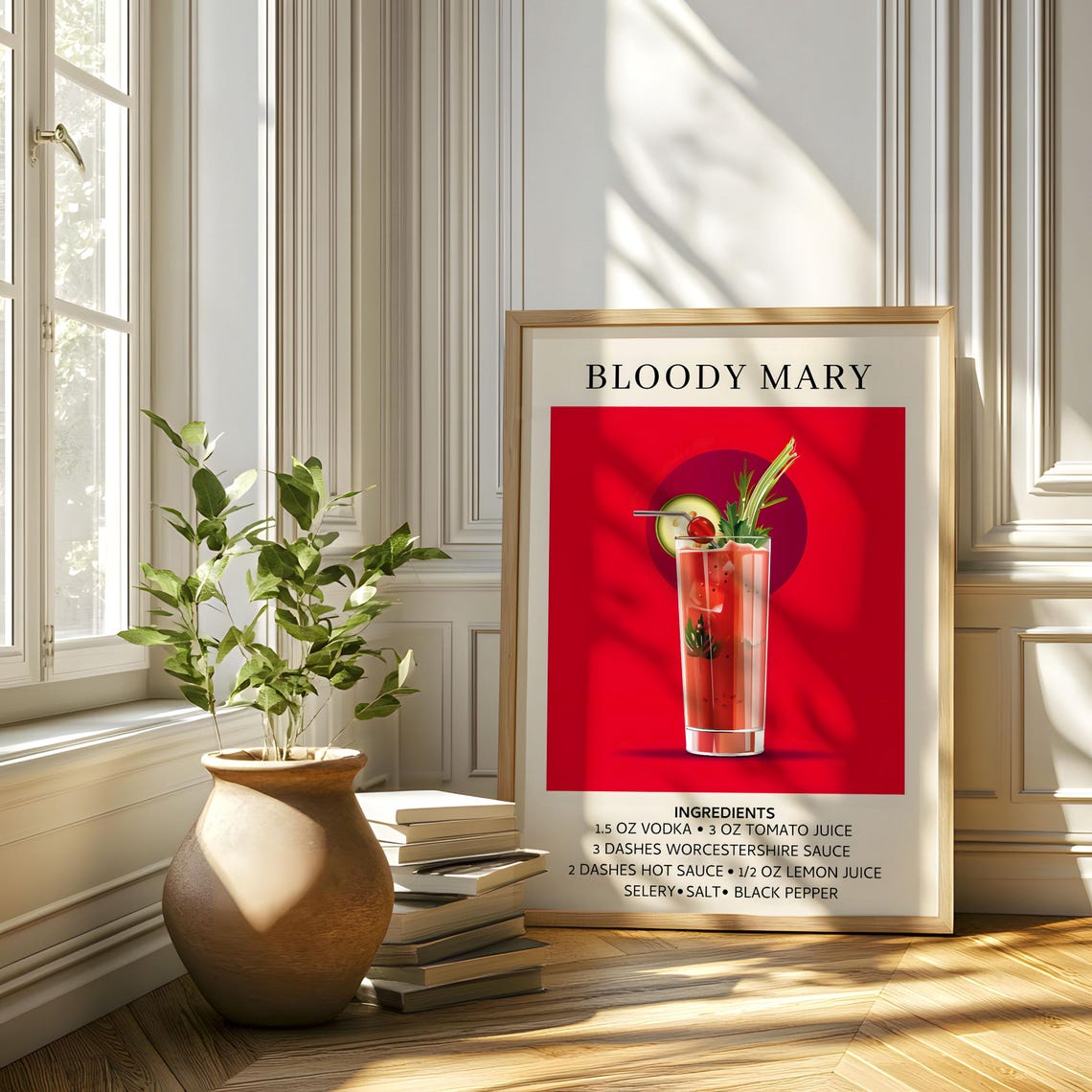 Vintage Bloody Mary Poster, Home Bar Decor - Image 5