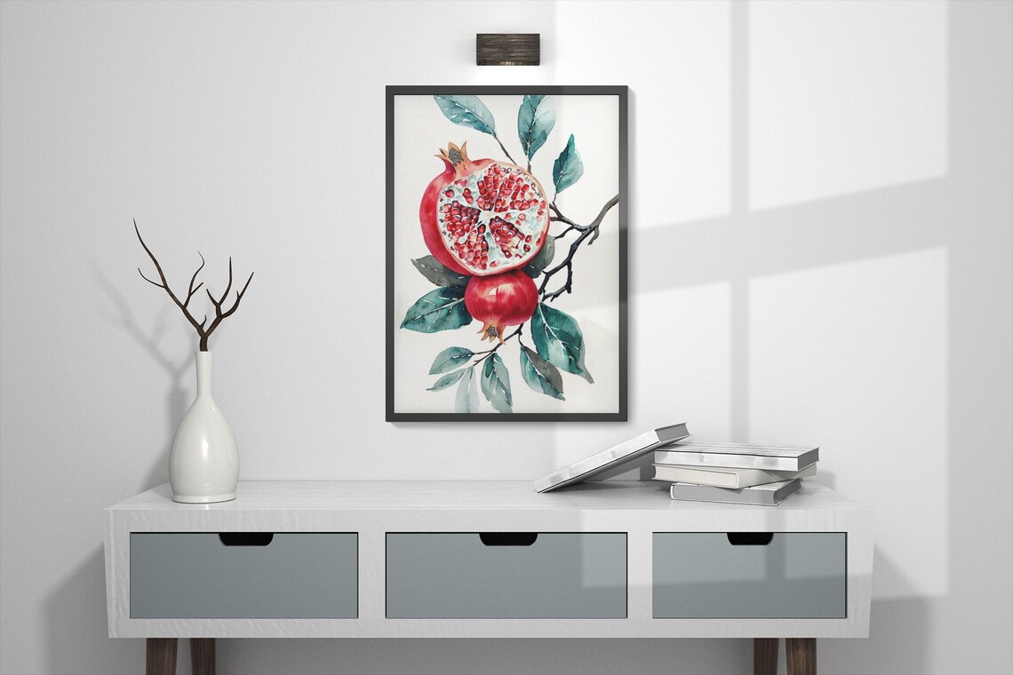 Vintage Pomegranate, Elegant Home Decor Gift - Image 2