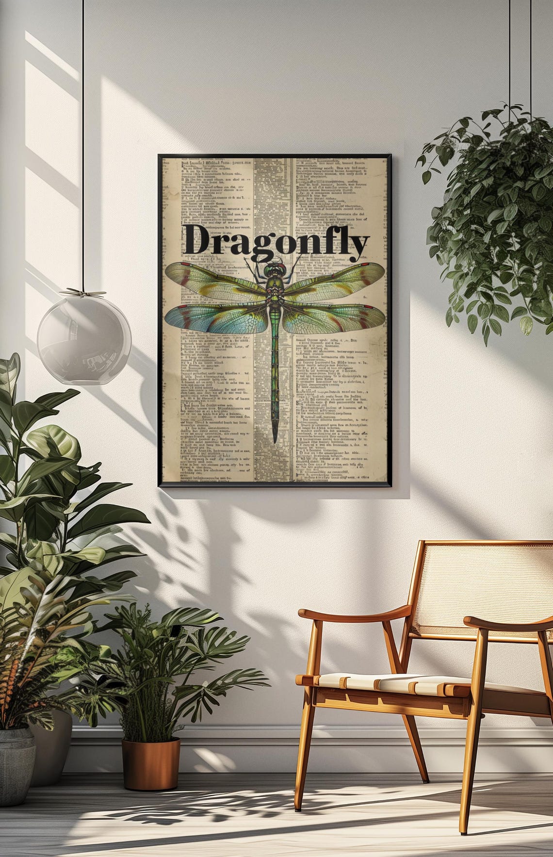 Retro Dragonfly Poster, Elegant Home Decor - Image 8