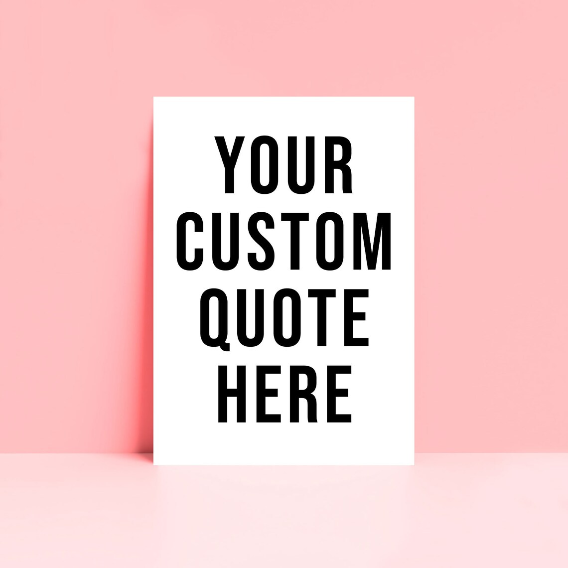 Bold Personalised Typography Quote Wall Art Print - Image 2