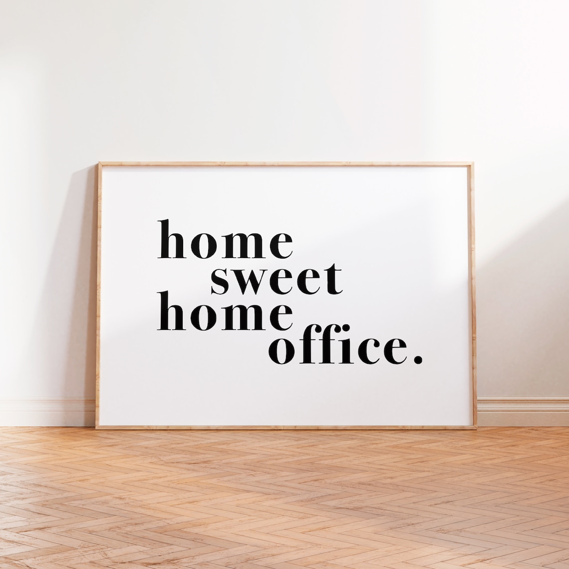 Home Sweet Home Office Quote Wall Art Print, Typography