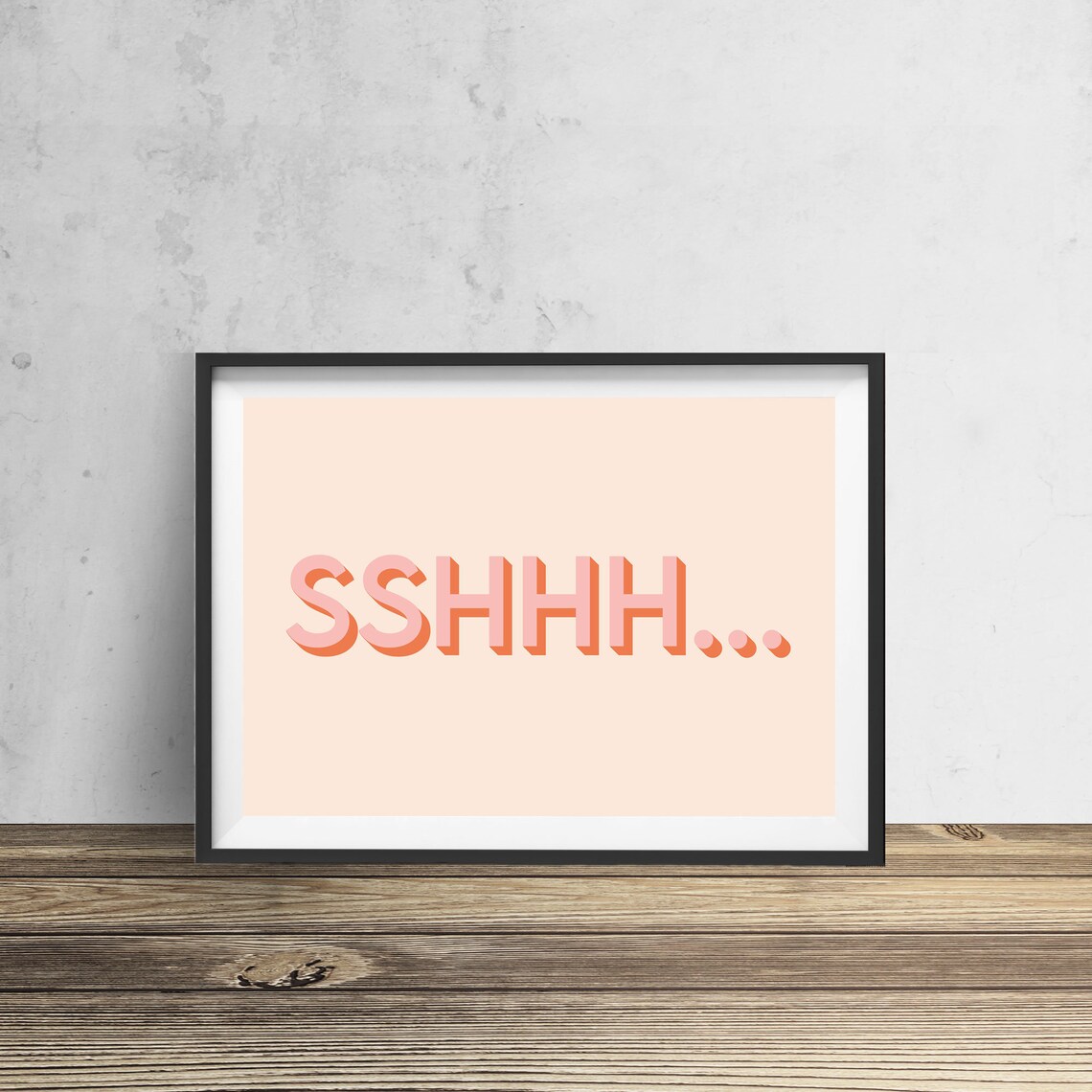 Sshhh Bedroom Typography Boho Wall Art Print - Image 2