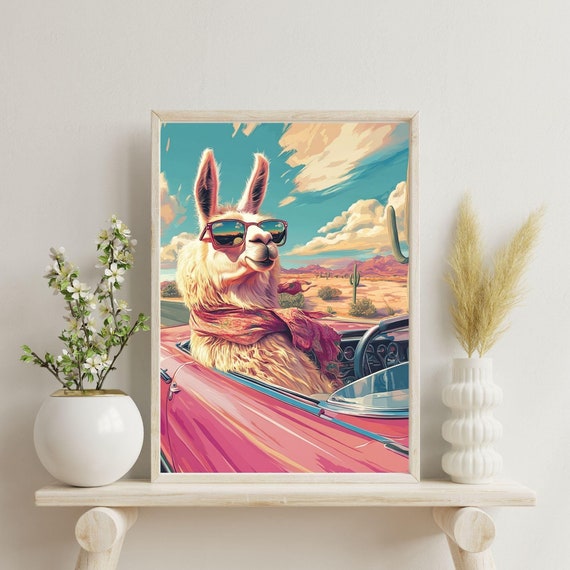 Retro Wall Art Dessert Road Trip Fun Travel Boho Southwestern