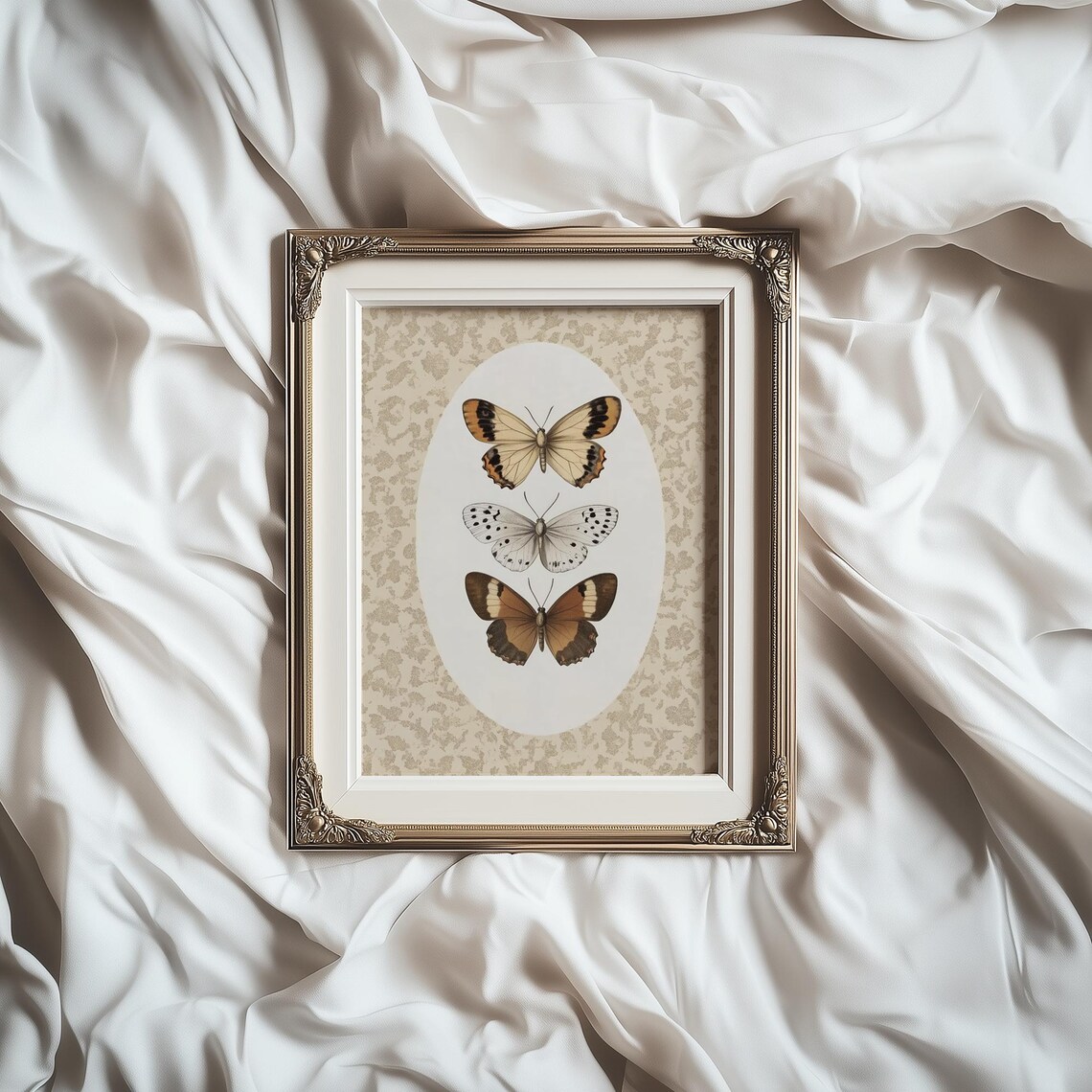 Vintage Butterflies and Moth Nursery Art Print - Image 2