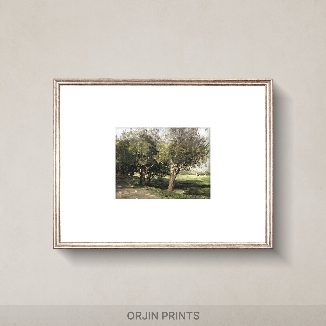Tranquil Willow Trees, Peaceful Lake Nature Art
