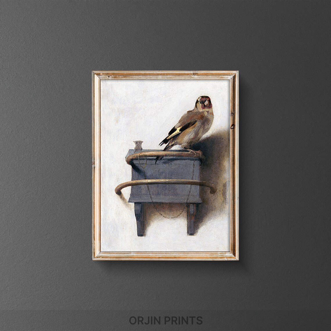 Carel Fabritius The Goldfinch Bird Classic Vintage Art Poster