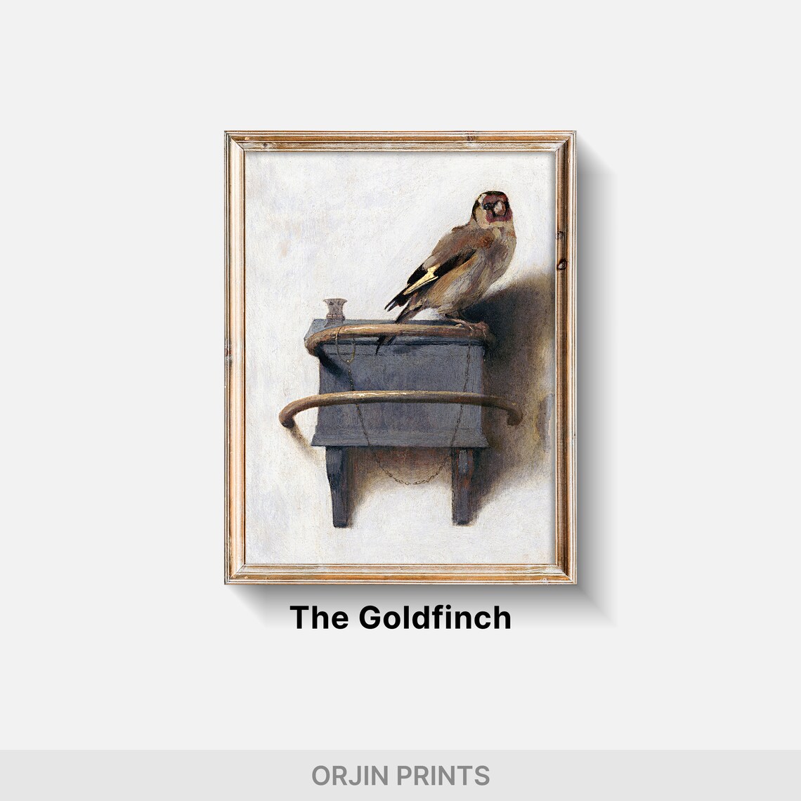 Carel Fabritius The Goldfinch Bird Classic Vintage Art Poster - Image 2